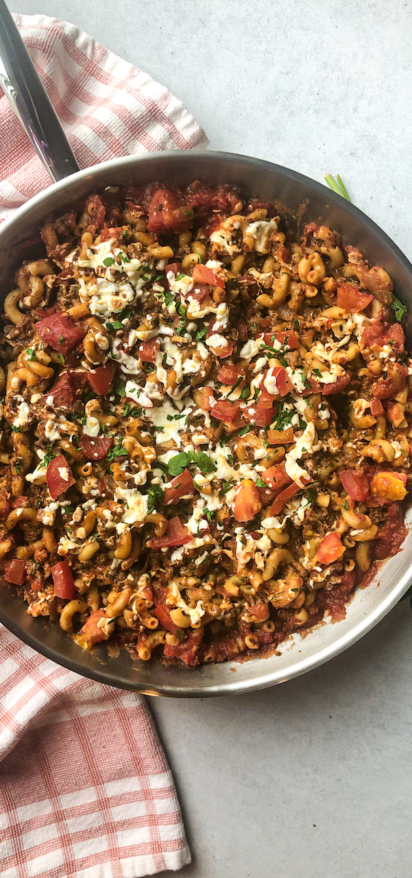 Easy 20 Minute BeefaRoni with Smoked Mozzarella - Seasoned to Taste