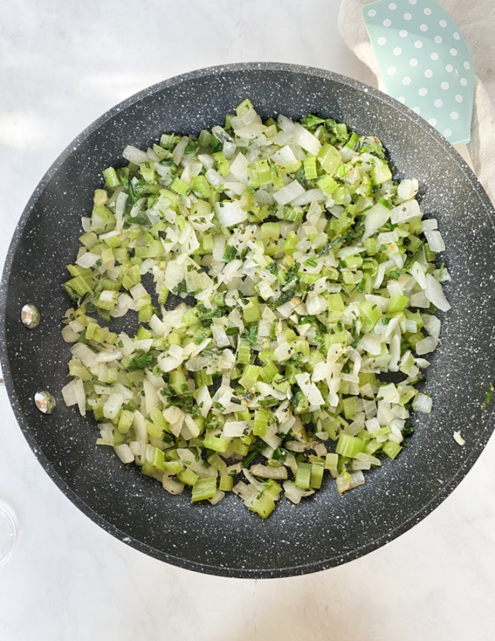 sautéed veggies for cornbread dressing