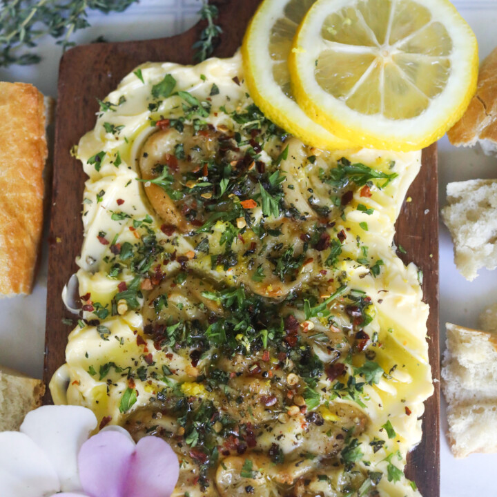 Garlic, Lemon & Herb Butter Board Seasoned to Taste