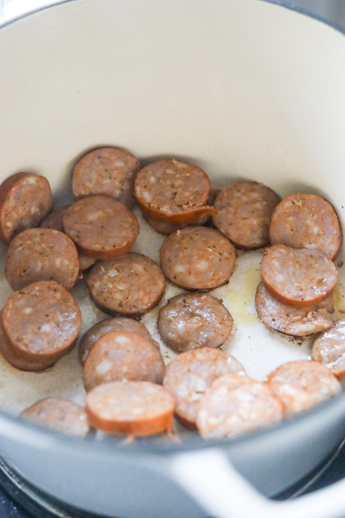 andouille sausage in jambalaya