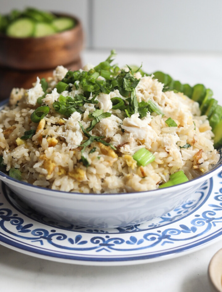 Crab Fried Rice Seasoned to Taste