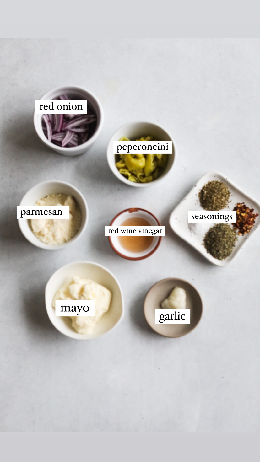 Salad Dressing Ingredients with Labels