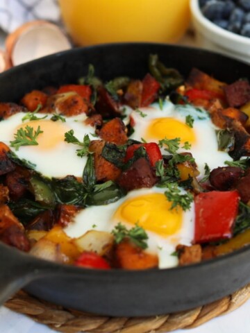 Sweet potato hash featured image, final recipe.