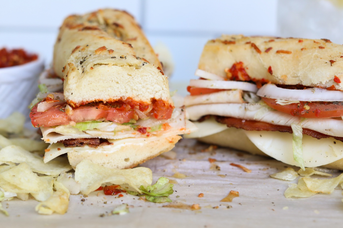 turkey sub recipe turkey cub sliced in half