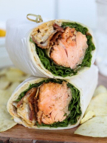 Featured image for salmon wrap.